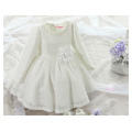 baby girls latest design party dress/lace dress with flower for wedding dress